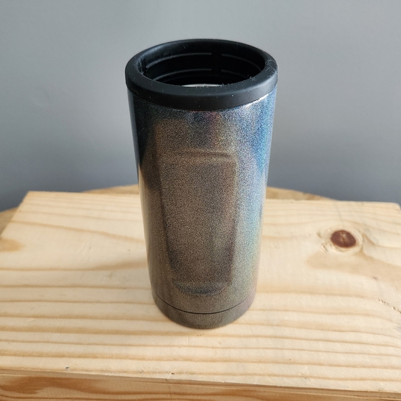 Brewmate Black/Gray Iridescent Slim Can Koozie - Picture 5 of 10